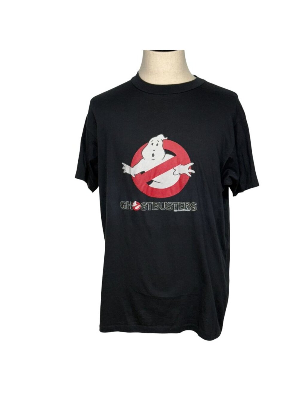 Ghostbusters Vintage 80s Black Graphic T-Shirt XL Single Stitch Hanes USA